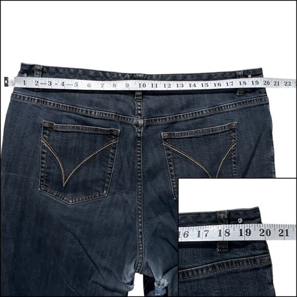 Denim Blue Jean Fabric Crafting Crafting Quilting Sewing Upcycle Plus Size 4lb - Picture 10 of 13